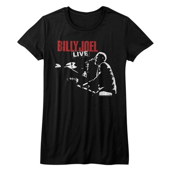 Billy Joel Music 81 Tour Juniors Short Sleeve T Shirt