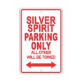 thumbnail image 1 of ROLLS-ROYCE SILVER SPIRIT Parking Only All Others Will Be Towed Ridiculous Funny Novelty Garage Aluminum Sign 12"x18" Plate, 1 of 1