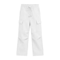 thumbnail image 7 of Annhoo Boys Girls Cargo Joggers Pants with Pockets Fashion Drawstring Elastic Waist Pleated Pants Basic Casual Trousers, 7 of 7