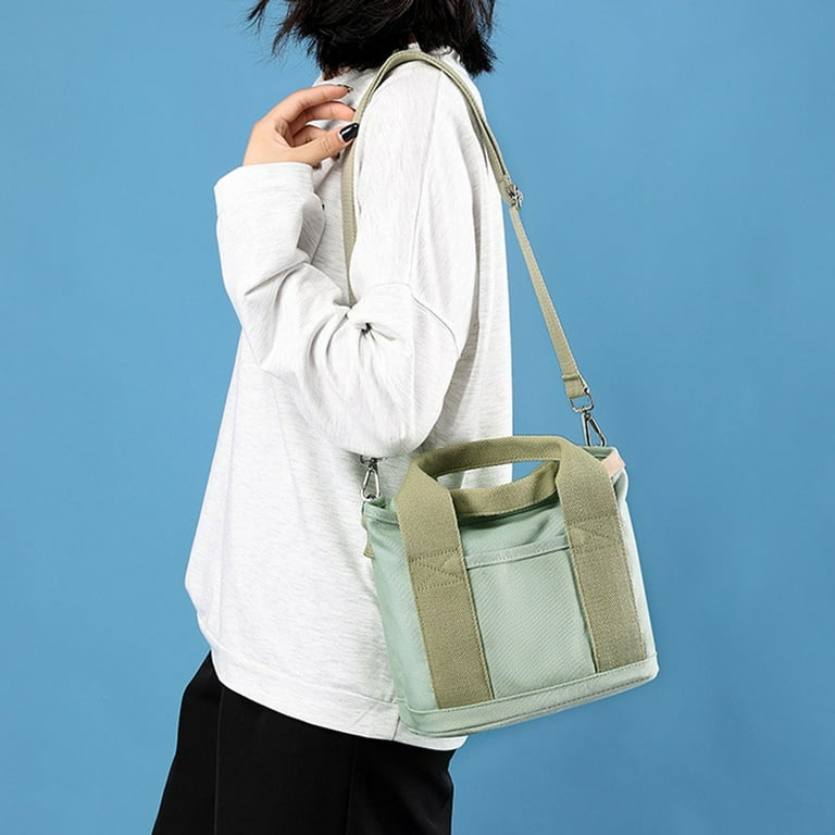  Juoxeepy Canvas Tote Bag with Multi Pockets for Women