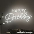 thumbnail image 3 of Handmadetneonsign Happy Birthday Neon Wall Sign, Birthday Party Wall Art Decor, Home Bedroom Wall Decor 58404, 3 of 5