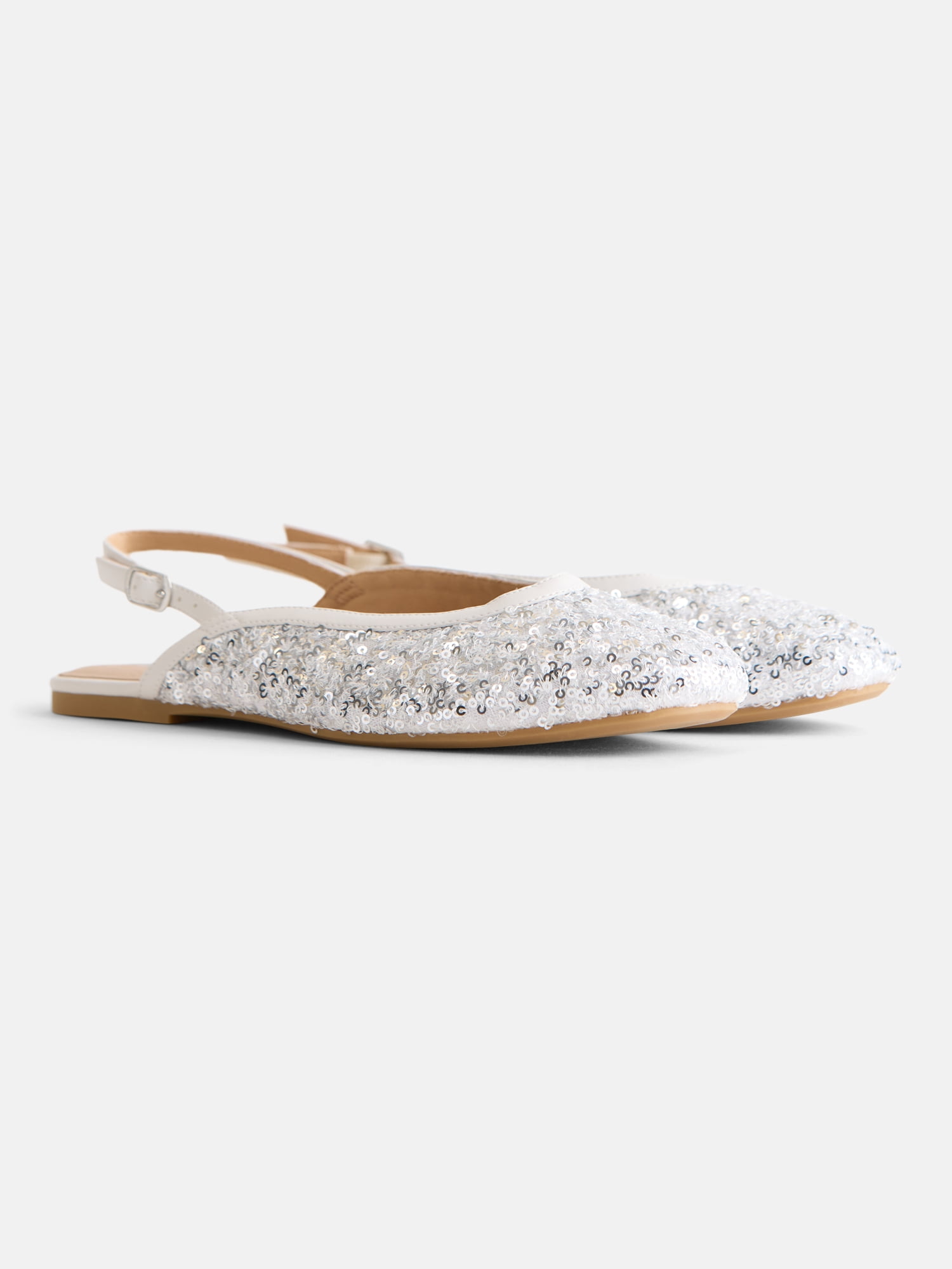 Weekend Academy Girls Sparkly Slingback Flats