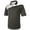 Black/Gray, variant on Monterey Club Men's Diagonal Flash Element Contrast Golf Polo Shirt #1537