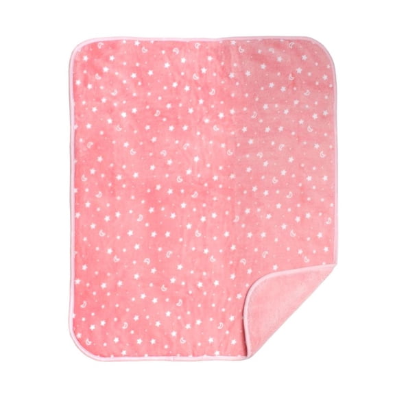 Cobertor con Sherpa Baby Mink Cobertor con Borrega Rosa