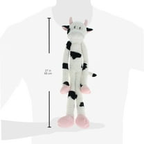 Multipet Swingin' Slevins Cow Plush Dog Toy, Extra Long, Extra Squeakers