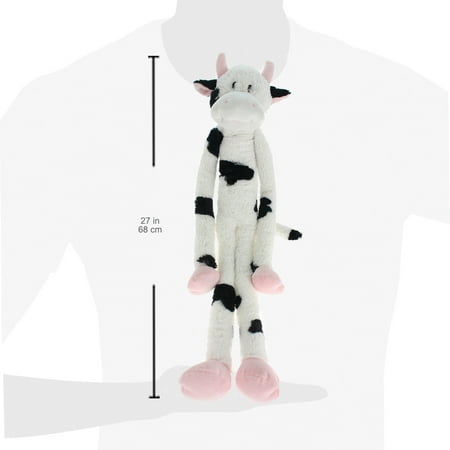 UPC: 0784369224283 | Multipet Swingin  Slevins Cow Plush Dog Toy  Extra Long  Extra Squeakers