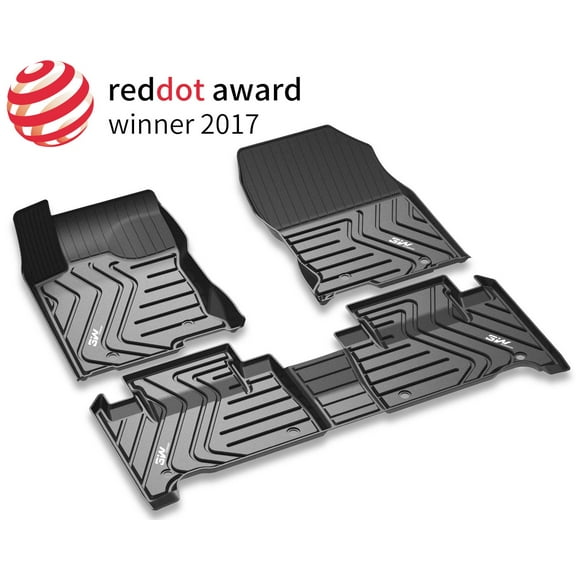 3W Floor Mats for Lexus NX - Car Mats with Non-Toxic Odorless All Weather Custom Fit Floor Mats Liner for Lexus NX 200t / NX300 / NX300h 2014-2020, Black