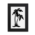 thumbnail image 1 of Coconut Tree Black Beach Outline Desktop Photo Frame Picture Display Art Painting Exhibit, 1 of 3