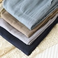 thumbnail image 4 of Hrsba Mens Sleep Pants,Summer Casual Solid Color Gauze Elastic Waist with Pockets Mens Pajama Bottoms for Home, 4 of 4