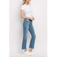 thumbnail image 3 of Flying Monkey - Quince Mid Rise Distressed Hem Ankle Bootcut Jeans (28" Inseam) - F5011, 3 of 9