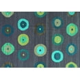 thumbnail image 1 of Ahgly Company Machine Washable Indoor Rectangle Abstract Turquoise Blue Contemporary Area Rugs, 8' x 10', 1 of 4