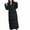 b Black, variant on LYXSSBYX Puffer Jackets Long for Women Winter Fashion Woman Lengthened and Thickened Medium Length Down Cotton Jacket