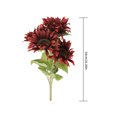 thumbnail image 2 of Ramo de flores de simulación de girasol artificial de 5 cabezas, centro de mesa para el hogar, decoración floral falsa Sweethay HA7947-00B, 2 of 6