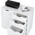 thumbnail image 5 of Naomi Home Adult Wood Storage 5-Drawer Dresser Cabinet with Wheels, 180 lbs Capacity, White, 5 of 10