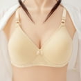thumbnail image 2 of Penkiiy Women Bras Ladies Traceless Comfortable One-piece No Steel Ring Vest Breathable Gathering Bra Woman Underwear Khaki Bras, 2 of 9