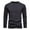 Gray Long Sleeve T-Shirt, variant on Men's Long Sleeve T-Shirt Basic Crew Neck Cotton Slim Fit Tops Undershirt Black XXXL