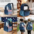 thumbnail image 3 of Xoenoiee Cat Butterfly Cloud Print Backpack for Kids School Bag 3-in-1 Bookbag Set with Lunch Box Pencil Case for Teen Girls Boys Schoolbag Elementary Preschool Bookbag Satchel Travel Daypack, 3 of 6