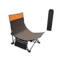 thumbnail image 3 of Silla de campamento Taburete con respaldo Chaise Longue Sillón para conciertos de picnic en Café, 3 of 8