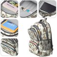 thumbnail image 4 of Paisley and Floral Beige Pattern Cute School Backpack Bag with Padded Back and Adjustable Shoulder Straps 16.9 X 12.6 X 5.9 Inches, 4 of 5