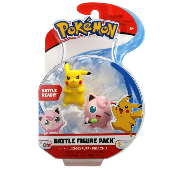 Pack de figurines de combat 2 - Jigglypuff 2 "et Pikachu # 2 2"