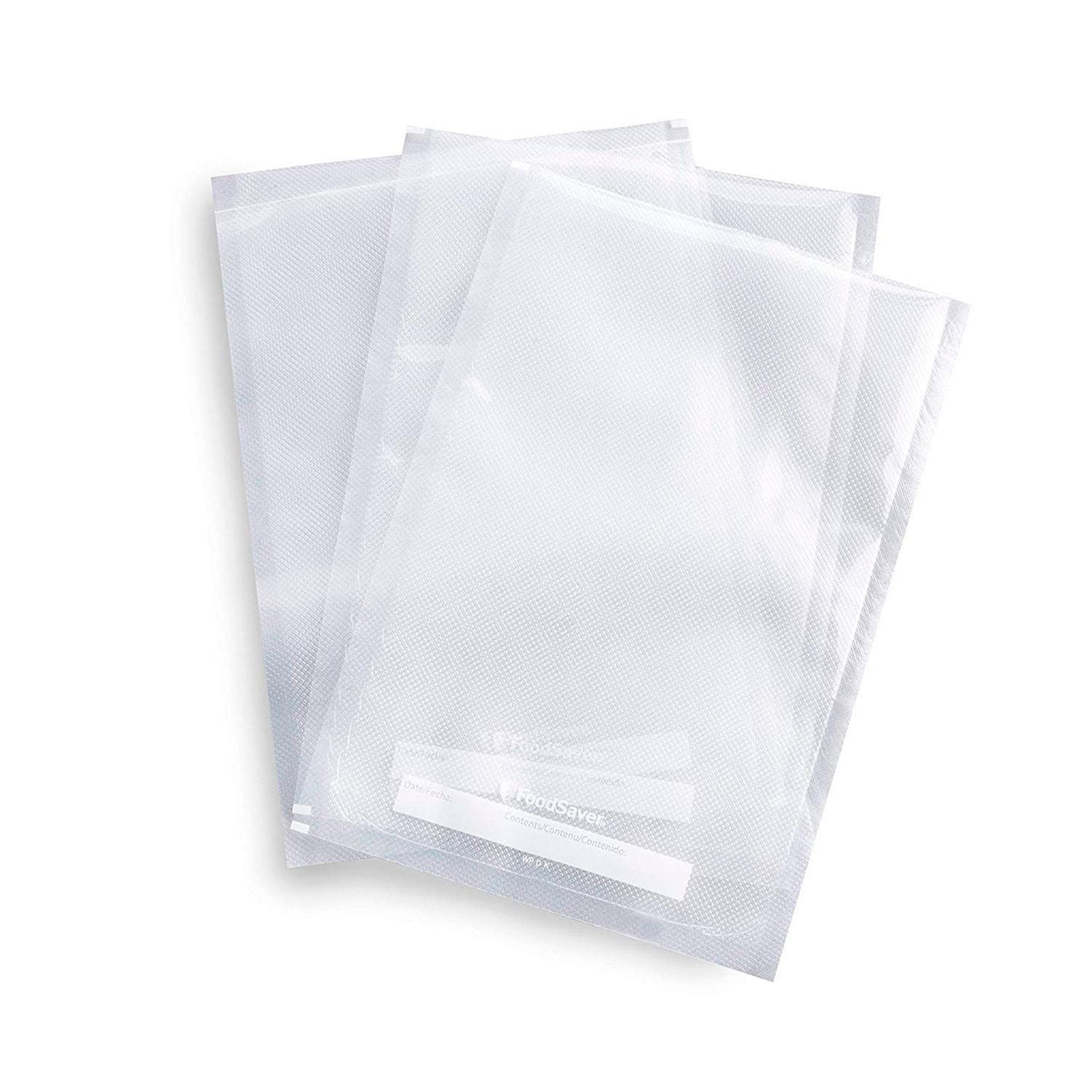 FoodSaver 1-Quart Precut Vacuum Seal Bags with BPA-Free Multilayer Construction for Food Preservation