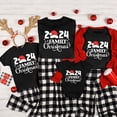 thumbnail image 1 of Camiseta con estampado navideño familiar de 2024, camisetas navideñas para toda la familia, atuendos festivos, camisetas festivas para mamá, papá, niños y bebés a juego, 1 of 5