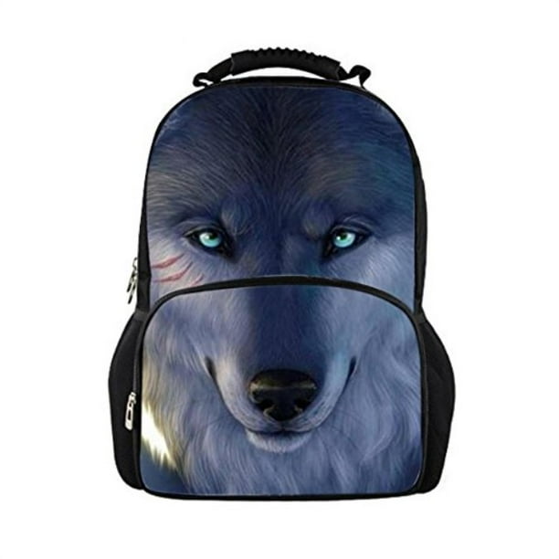 Showudesigns Showudesigns Unique Animal Wolf Backpack for Teen Boys