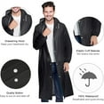 thumbnail image 4 of NOGIS Raincoat, [2 Pack] Portable EVA Rain Coats Reusable Rain Poncho with Hood and Elastic Cuff Sleeves (Black), 4 of 7