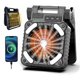 thumbnail image 1 of Solar Powered Rechargeable Camping for Fan Desk Use, 1 of 5