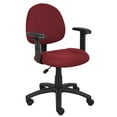 thumbnail image 2 of Boss Office Products DX Chaise de Bureau Posture avec Accoudoirs Réglables en Bourgogne, 2 of 4
