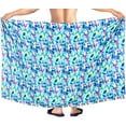 thumbnail image 4 of LA LEELA Men's Bath Trunk Swimwear Sarong Pareo Beach Wrap One Size Blue-Y580 Summer Vacation Party, 4 of 4