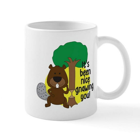 CafePress - It's Been Nice Gnawing You Mug - 11 oz Ceramic Mug - Novelty Coffee Tea Cup