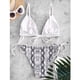 thumbnail image 3 of Gibobby Conjunto de Traje de Baño para Mujer Bikini Up Mujer Estampado de de Encaje Dos corte sexy Traje de baño Pierna Conjunto de piezas Trajes de baño(Gris,G), 3 of 5