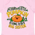 thumbnail image 4 of Inktastic This Little Pumpkin is Going to Be a Big Sister Girls Baby Bodysuit, 4 of 5
