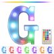thumbnail image 2 of Letras luminosas LED de colores con control remoto – Letras para bar o fiesta con luces decorativas para el hogar - Multicolor, 2 of 7