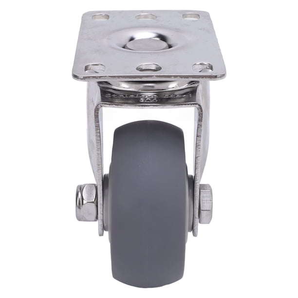 Rueda Giratoria Silenciosa, Rodamientos De Bolas Resistentes Al Desgaste, Banda De Rodadura De Goma TPR, Rueda Universal De 3 Pulgadas Para Muebles De Carro De Carretilla De Mano