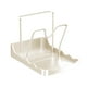 thumbnail image 2 of Organizador de estante para tapas de olla | Ranura en forma de V, diseño antideslizante, recogidor de bandeja de agua – Estantería de encimera de cocina de plástico y acero inoxidable • Gris o, 2 of 6