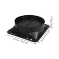 thumbnail image 2 of NICEXMAS Kitchen Range Hood Check Valve ABS Black 1 Set Replacement Part for Homeowners, 2 of 8