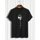 thumbnail image 2 of Playera Para Hombre de Cuello RedondoComfy Men's Music Print Short Sleeve Elastic Crew Neck T-Shirts, Casual Clothing Tee For Adult, Men, Women, Teen, Teenager, Adolescent, YouthFather's Day, Mother, 2 of 5