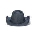 thumbnail image 3 of No Boundaries Cotton Distressed Denim Hat, Women's, One Size, Dark Blue, 3 of 3