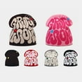 thumbnail image 2 of Jacquard Yarn Hat European and American Trend Hip-Hop Letter Pullover Hat Autumn and Winter Warm Knitted Hat, 2 of 9