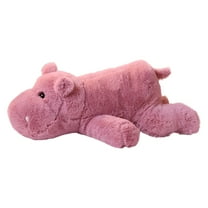 BESTSKY Pink Hippo Weighted Stuffed Animals,Sensory Comfort Plush Throw Pillow Toy,Cute Plushies Hugging Toy Gifts for Kids & Adults (Hippopotamus,3 Size Options)