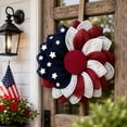 thumbnail image 5 of Patriotic Wreath Wall Hanging for Front Door | Indoor Outdoor Home Decor | Fourth of July & Independence Day Decoration | 1 Count, 5 of 9