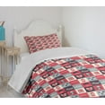 thumbnail image 4 of Ambesonne London Quilted Bedspread Set 2 Pcs, Retro UK Europe Travel, Twin Size, Multicolor, 4 of 6
