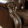 thumbnail image 3 of Furniture of America Ardell Faux Leather Tufted Accent Chair in Rustic Brown, 3 of 5
