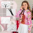 thumbnail image 6 of Xoenoiee Horse Butterfly Flower Print Girls Half Zip Sweatshirt Cropped Pullover Hoodies Long Sleeve Zipper Sweatshirt Fall Winter Tops with Pocket, 7-8 Years, 6 of 7