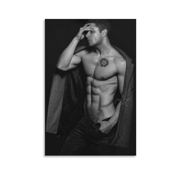 Dean Winchester Canvas Poster Painting On Canvas Wall Art Poster Scroll Picture Print Living Room Walls Decor Home Posters 24x36inch(60x90cm)