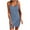 Light Blue, variant on ZVNAΖH Women's Casual V Neck Sleeveless Ribbed Knit Dresses Spaghetti Strap Racerback Dress Knee Length Sundress