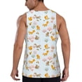 thumbnail image 3 of Easygdp Squirrel In The Forest Men's Tank Top, Sleeveless Muscle T Shirts, Breathable, Quick-Dry, Loose for Gym, Running, Fitness - 3X-Large, 3 of 9