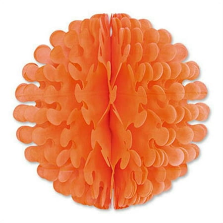 Beistle 1-Pack Tissue Flutter Ball, 14-Inch, Orange